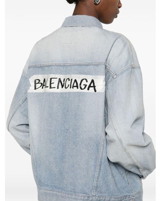 Balenciaga Blue Denim Cotton Jacket