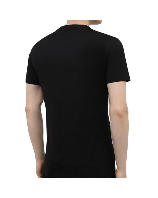 Bold logo T camiseta Versace de hombre de color Black