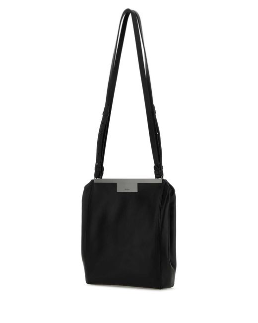 Max Mara Black Leather Mmsummer Shoulder Bag
