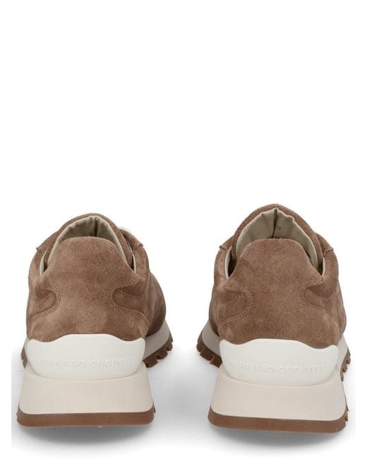 Brunello Cucinelli Brown Solid Sneakers