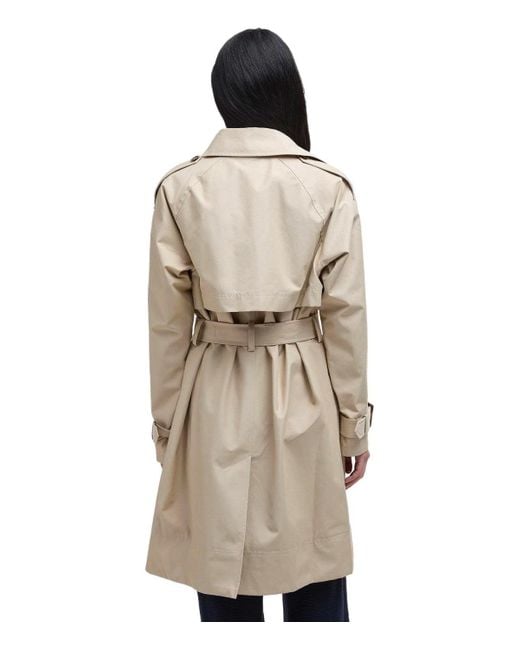 Barbour Maia Light Sand Trenchcoat in Natural | Lyst Canada