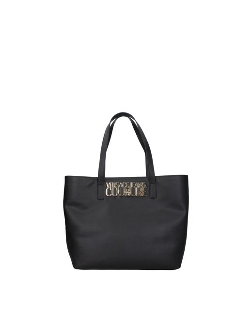 Versace Jeans Black Couture Shoulder Bags Polyurethane