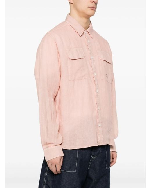 C P Company Pink Linen Shirt for men