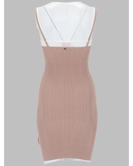 DIESEL Pink Slim Fit Layered Tank Dress