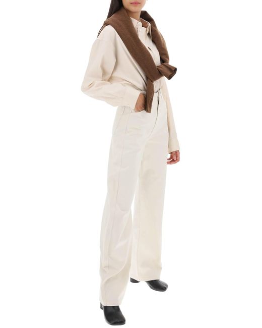 Camicia Oversize In Popeline di Lemaire in White