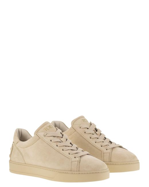 Tod's Brown Suede Leather Trainers