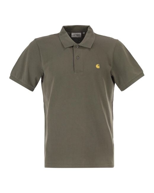 Carhartt Green Short Sleeved Piqué Polo Shirt