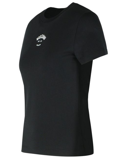 Moschino Black Cotton T-Shirt