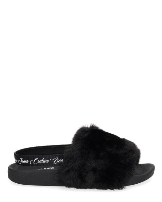 Versace Jeans Couture Black Sandal "Shelly"