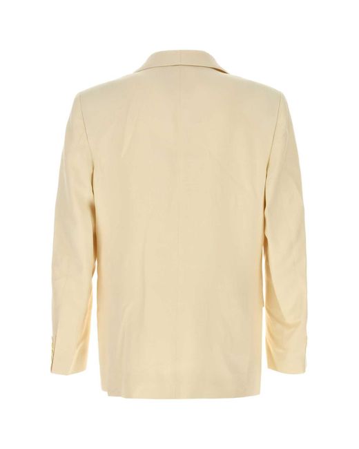 Bode White Cream Viscose Blend Blazer