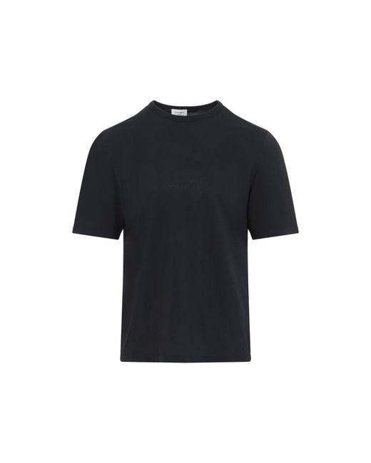 Saint Laurent Black Cotton T Shirt