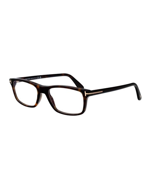 Tom Ford Brown Rectangular Optical Ft6119 B 052