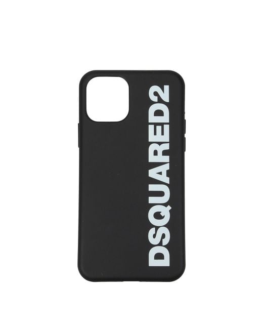 DSquared² Black Porta Iphone Iphone 11 Pro Uomo Termoplastica Nero/Bianco