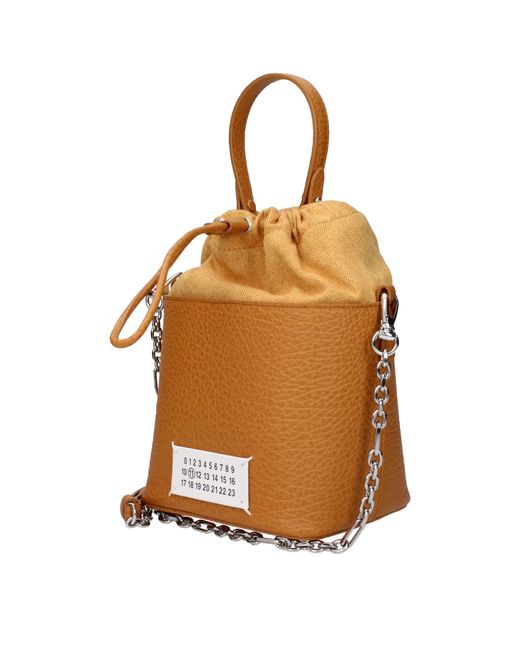 Maison Margiela Brown Handbags Bucket Bag/Light Leather