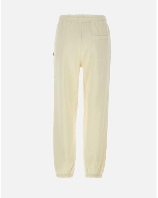 Woolrich Classic Fleece Cotton Jogger In Cream in het Natural