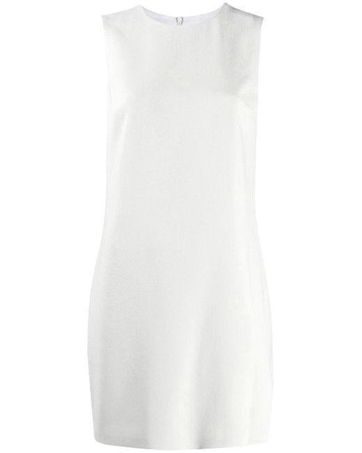 Teoria Vestito Di Lunghezza Del Ginocchio Bianco Con Zip di Theory in White