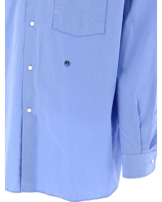 Chemise "vent" Nanamica pour homme en coloris Blue