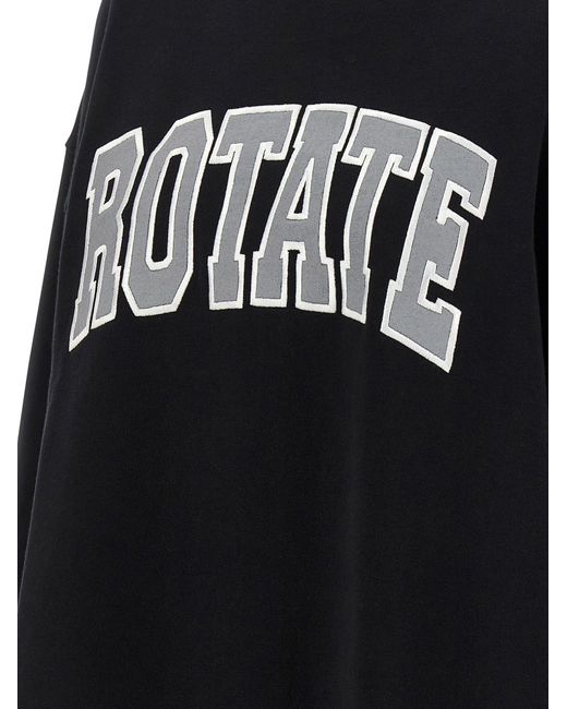 ROTATE BIRGER CHRISTENSEN Roteer Birger Christensen 'heavy Sweat' Sweatshirt in het Black