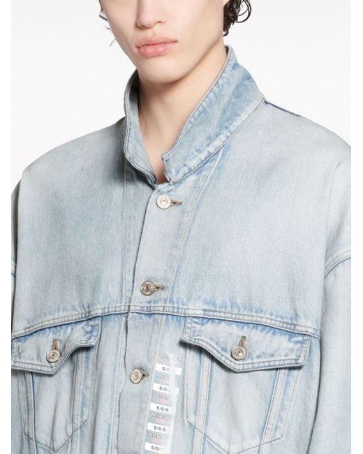 Balenciaga Denim Jackets in het Blue voor heren