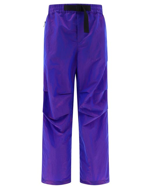 Pantalones brillantes de Burberry de hombre de color Blue