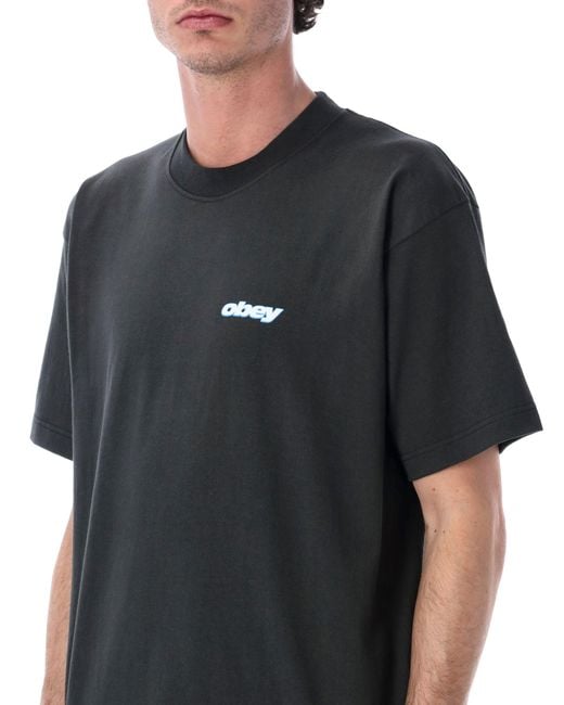 Obey Black T Shirts And Polos for men