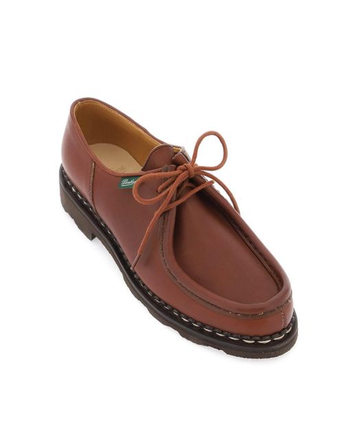 Paraboot "leather Michael Derby -schoen in het Brown