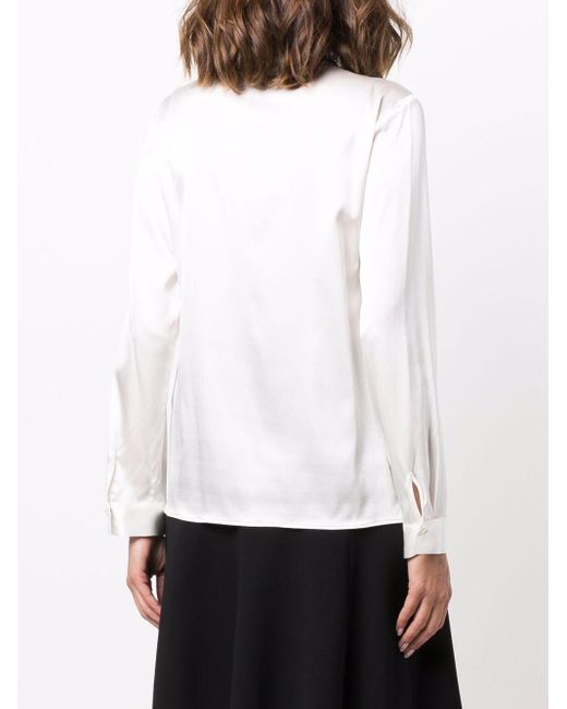 Camisa de seda Emporio Armani de color White