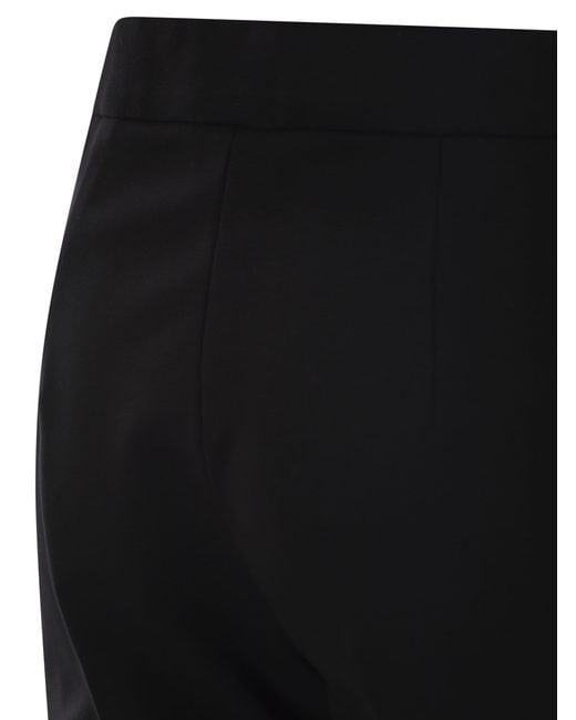 Max Mara Black Pegno Viscose Jersey Trousers