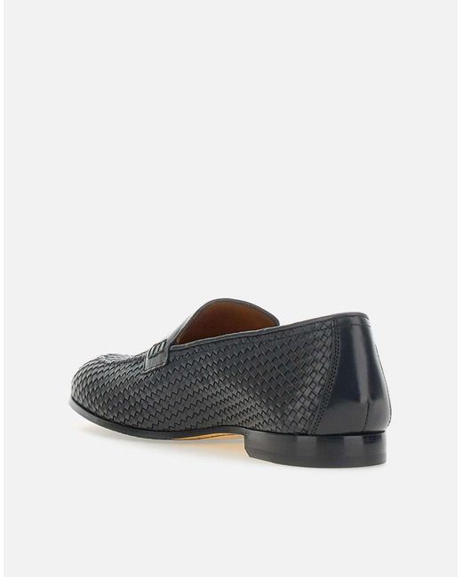 Doucal's Braidy Leder Slipper in White für Herren