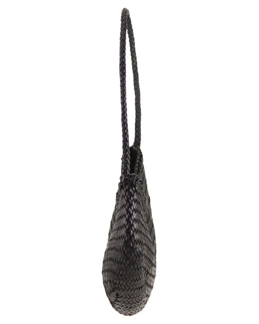Dragon Black Nova Luna Woven Leather Bag