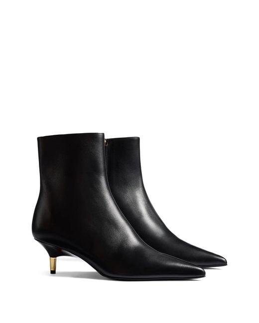 Khaite Black Bella Ankle Boot 55