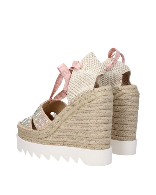 Stella McCartney Brown Zeppe Donna Raso/Rosa Polvere for men