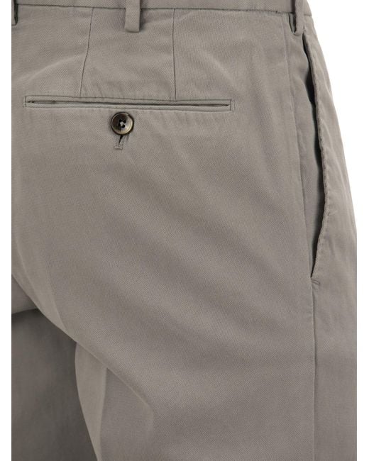 Super slim coton pantalon PT Torino en coloris Gray
