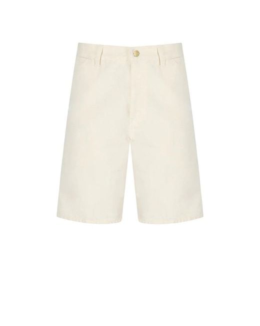 Carhartt White Single Knee Bermuda Shorts