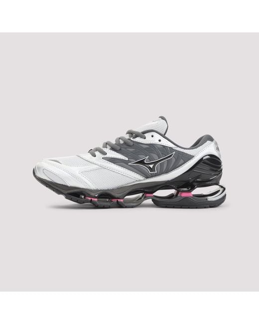 Mizuno Gray Wave Prophecy Ls Leather Sneaker