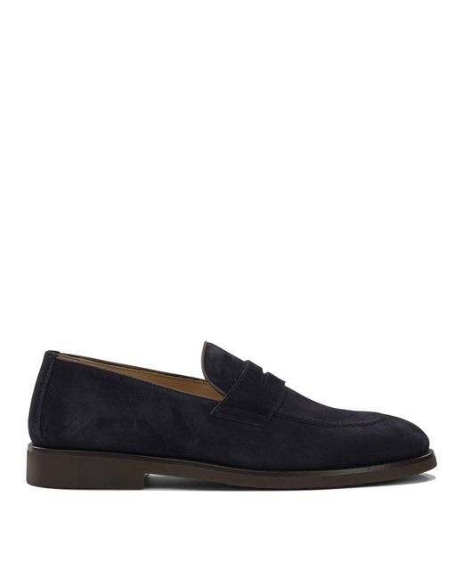 Brunello Cucinelli "Penny"-Loafer aus Wildleder in Black für Herren
