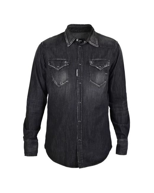 DSquared² Black Denim Shirt