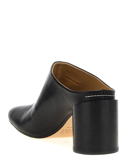 MM6 by Maison Martin Margiela Black 'Anatomic' Sabots