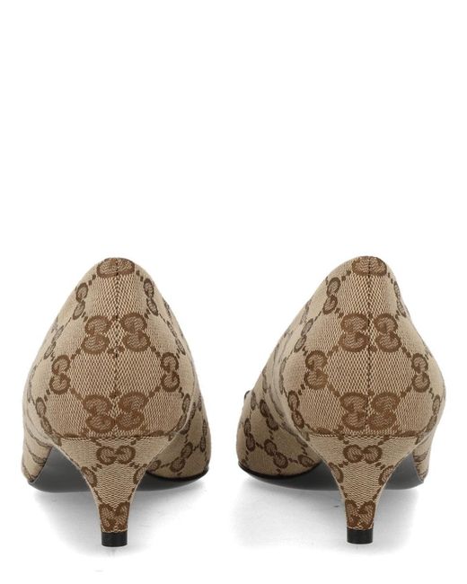 Gucci Brown Pumps With Clamp