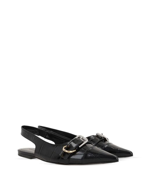 Givenchy Black Voyou Leather Slingback Ballets for men