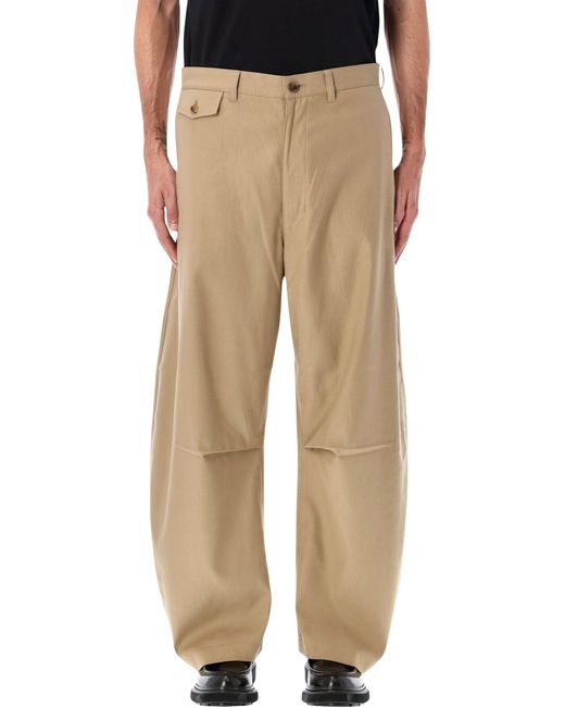 Comme des Garçons Natural Wide-Leg Cotton Trousers for men