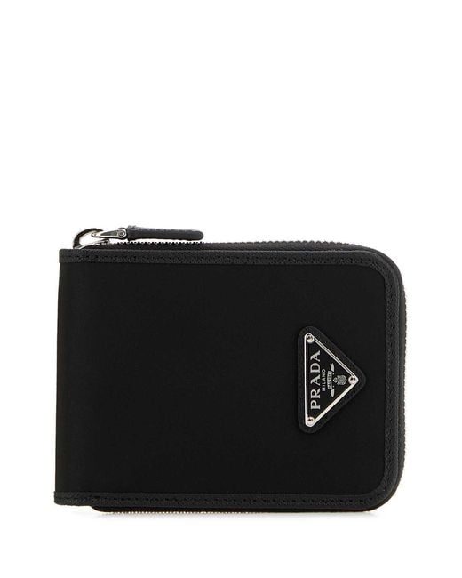 Prada Black Fabric Wallet for men
