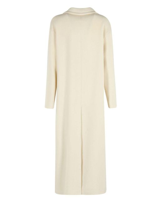 Tagliatore Natural Wool Single-Breasted Coat