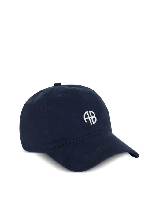 Anine Bing Blue Jeremy Baseball Cap Ab Washed
