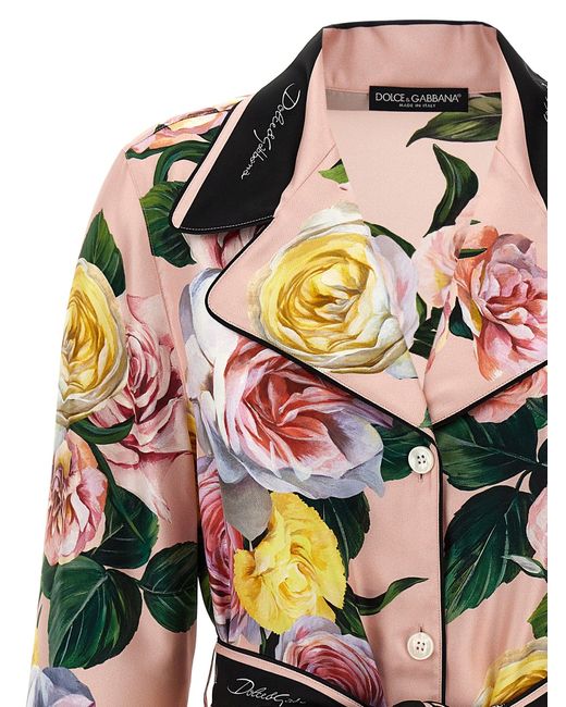 Dolce & Gabbana Pink Silk Shirt