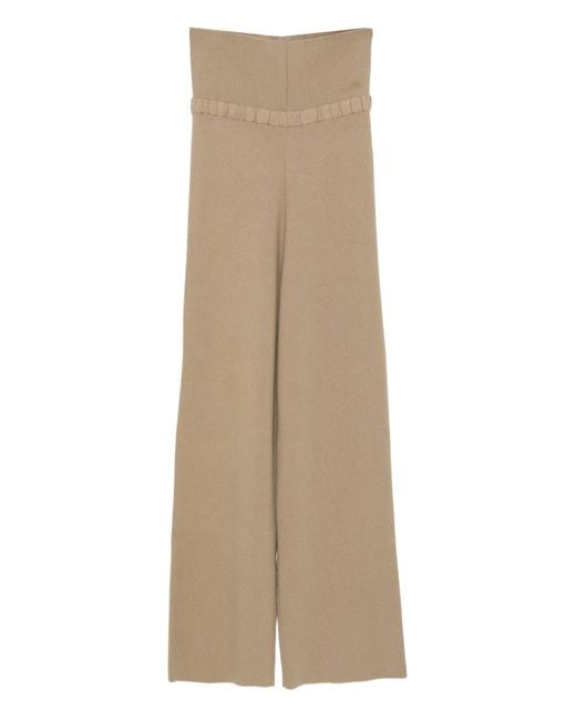 AYA MUSE Natural Fold Over Seam Pant