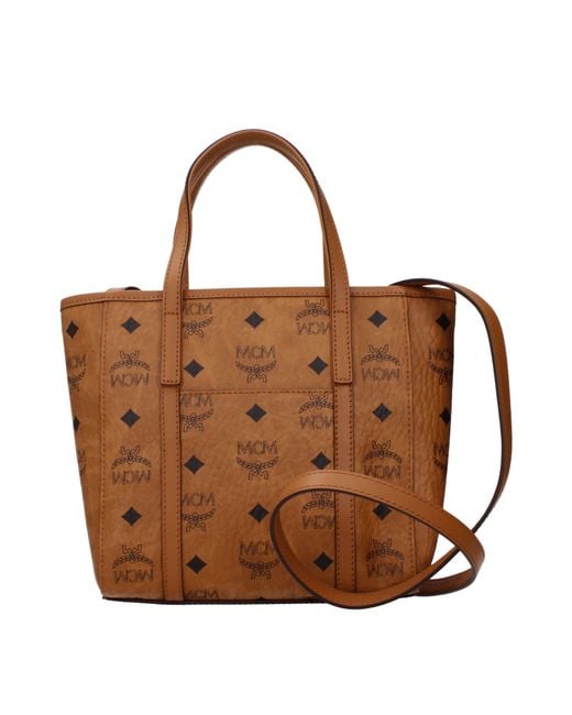MCM Brown Handbags For /Cognac Leather