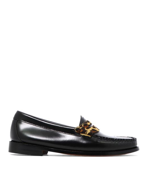 G.H.BASS Black G.hbass & Coweejuns Penny Loafers