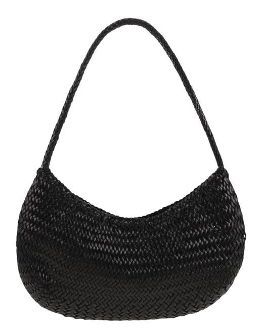 Dragon Black Nova Luna Woven Leather Bag