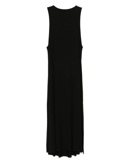 Emporio Armani Black Studded Logo Beach Dress